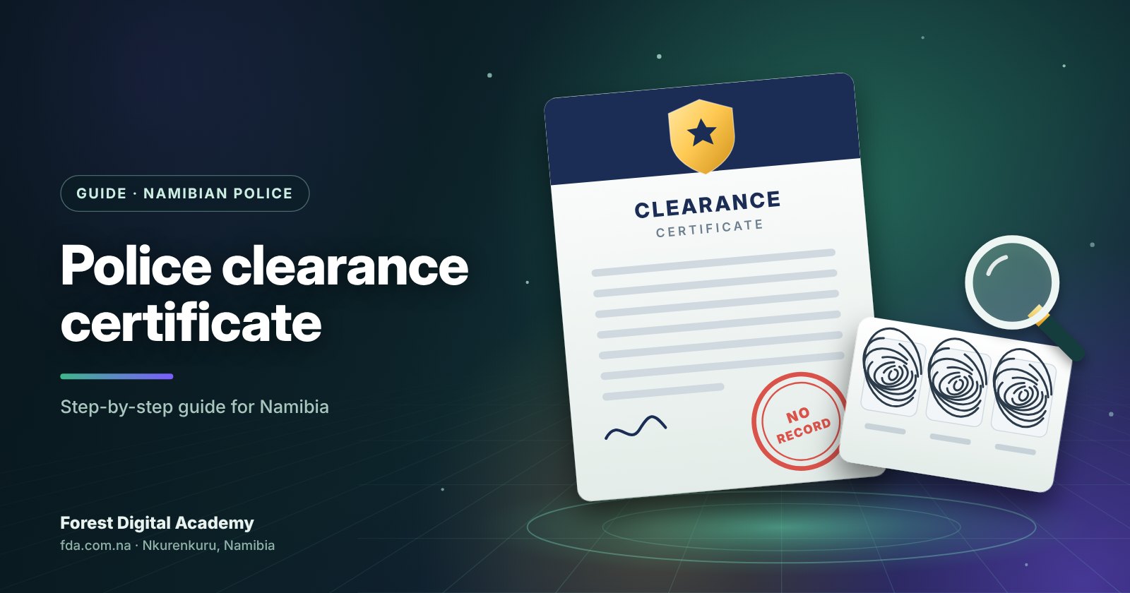 How to Apply for a Police Clearance Certificate in Namibia